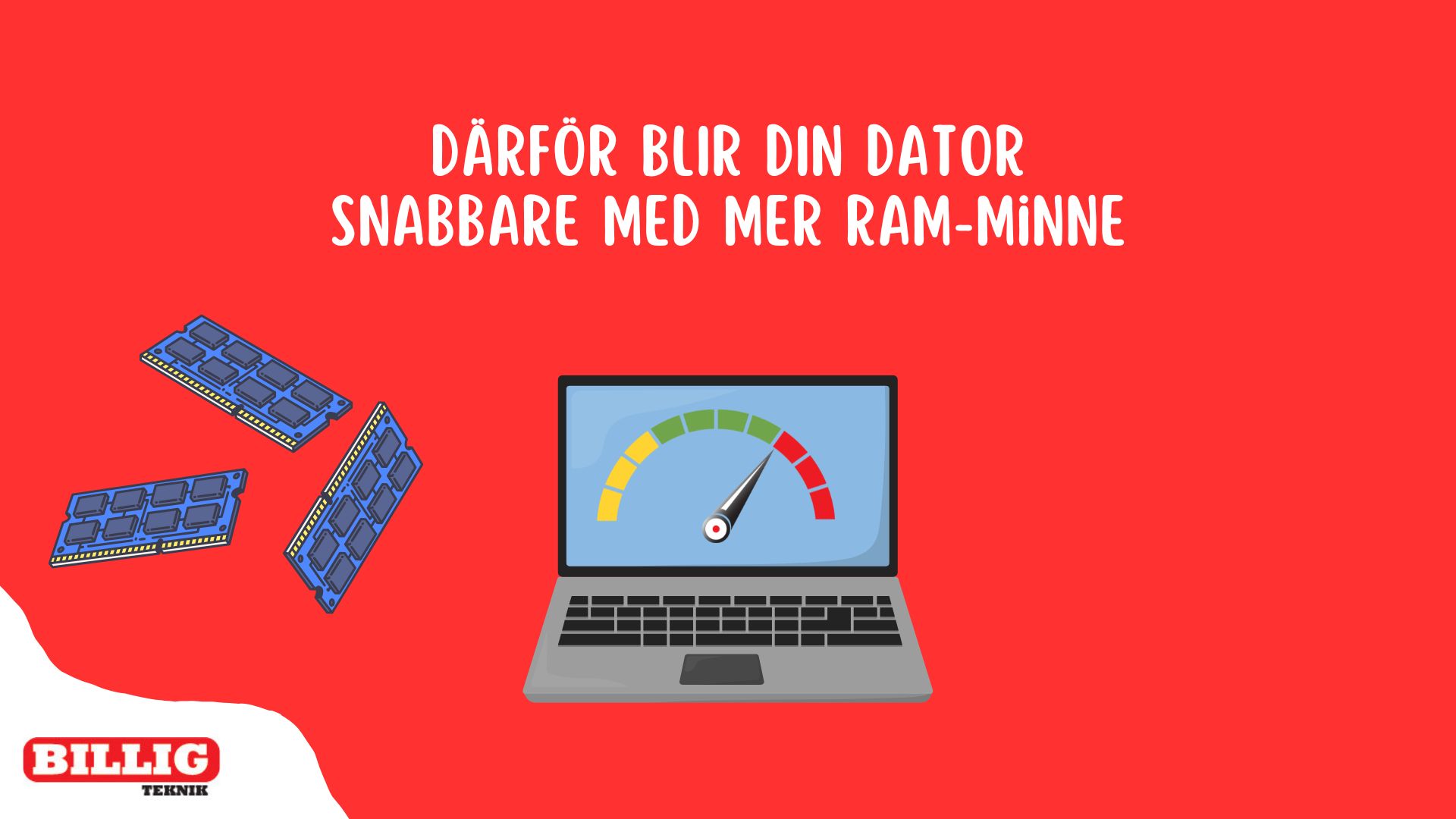 därför blir en dator snabbare med ram-minne
